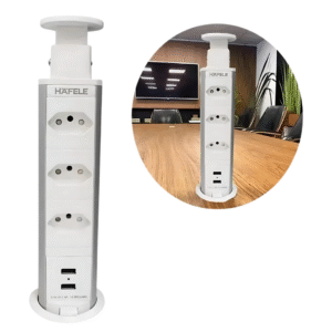 TORRE DE TOMADAS POWERDOCK H4 3 TOMADAS 2 USB 110-250V