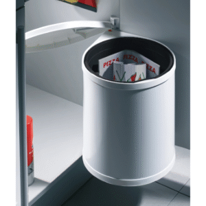 LIXEIRA 1X15L 400MM - BRANCA