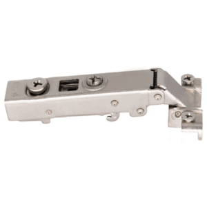 DOBRADIÇA METALLA 330 COM AMORTECIMENTO PARA ALUMÍNIO 105º RETA - NIQUELADA