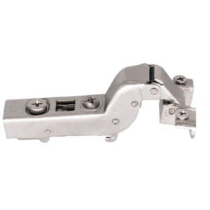 DOBRADIÇA METALLA 330 COM AMORTECIMENTO PARA ALUMÍNIO 105º SUPER CURVA - NIQUELADA